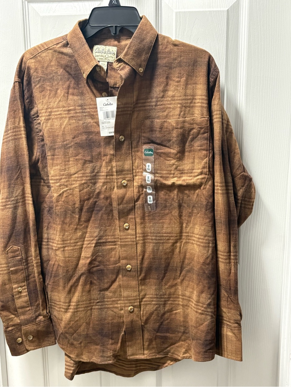 Cabela's Men's Brown Ombre Plaid Button-Down Shirt